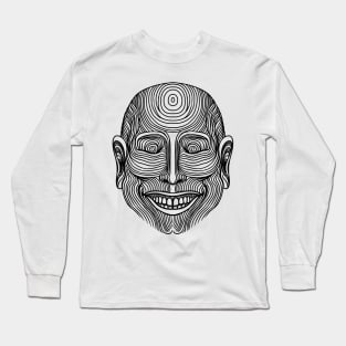 strange smiling buddha Long Sleeve T-Shirt